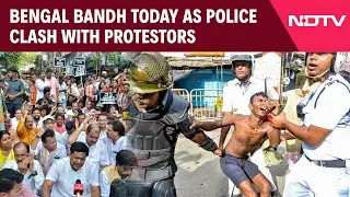 Bengal Latest News | Bengal Bandh Today After Police Use Tear Gas, Water Canon On Protesters