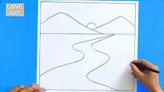 Very Simple & Easy Scenery Drawing