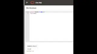 How to round in Oracle SQL? Round() function