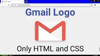 How to Create Gmail Logo with CSS3 - Pure CSS Tutorial.  2019