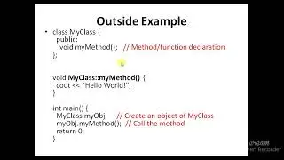 Class methods/Functions in OOP|| Object Oriented Programming