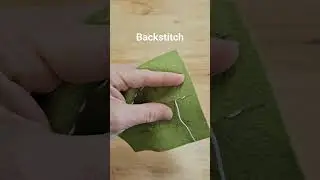 Quick backstitch how-to