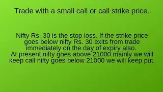 Contents of option trading plan and time table