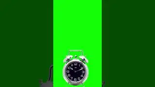 Alarm clock appears #chromakey