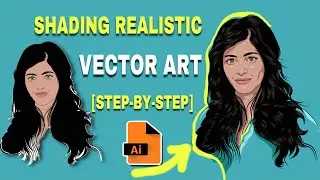 Realistic Vector Art SHADING [STEP-BY-STEP]  in Adobe Illustrator | #shadingtutorial #illustrator