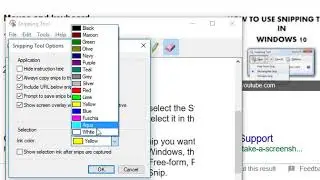 How to Change Selection Color in Snipping Tool