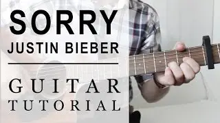 Justin Bieber - Sorry FAST Guitar Tutorial | EASY Chords