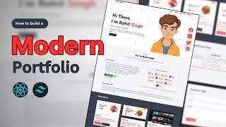 🔥Build a Portfolio Website Using React JS, Tailwind CSS & Particles JS