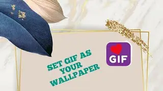 How to set animated gif as home screen and lock screen wallpaper ♥️