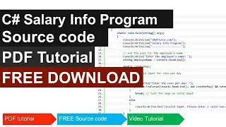 Salary Info Program in C#