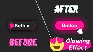 🥰IT'S GLOWING!!👌CSS animated glowing button for beginners using HTML & CSS | CSS Button Hover Effect