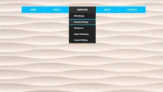 CSS Dropdown menu with transition effect | CSS Animation Examples