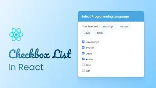 How To Create Checkbox List in React JS