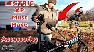 Lectric Xp E-Bike Accessories! Suspension Seat post and Cloud 9 seat upgrade comparison!