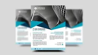 Creative corporate business flyer - Photoshop Tutorial