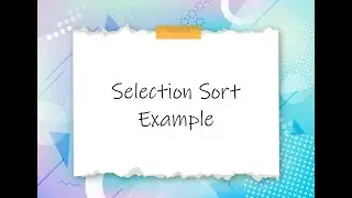 C Programs || Array || Selection Sort Example