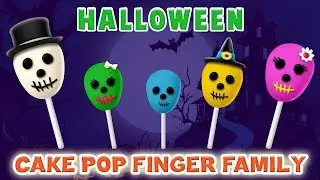 Ghost Cake Pop Finger Family Song | Halloween Finger Family Songs