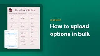 How to upload options in bulk | 123FormBuilder