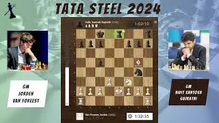 Jorden van Foreest vs Vidit Gujrathi - Round 4 Tata Steel Chess 2024 || King Sacrifice