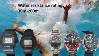 Water resistance rating (30m-200m)