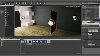 Анимация складной двери в UE4