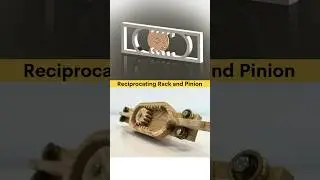 Reciprocating Rack and Pinion Mechanism #3danimation #cad #mechanical #mechanism #solidworks #3d