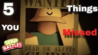 Top 5 Important Things You Missed From The Guide Boss Fight Teaser | Slap Battles Roblox