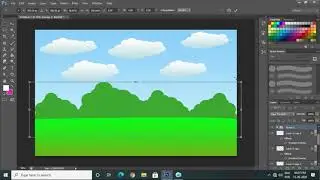 Very simple cartoon background tutorial in Photoshop for beginners| Cartoon background kaise bnaye