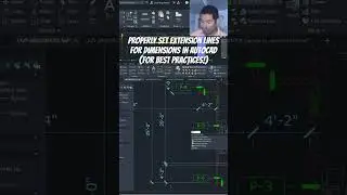 PROPERLY Set extension lines for Dimensions in AutoCAD (For BEST Practices!)
