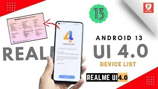 Realme UI 4.0 Device List || Android 13 New Update for realme Devices 💥