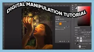 Glowing Dragonflies Digital Manipulation | Photoshop Tutorial