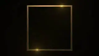 GOLD Frame animated free, Neon Light Frame no copyright, animated border, glowing frame, frame video