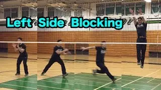 Outside Hitter Blocking Technique (part 1/2) - How to BLOCK a Volleyball Tutorial