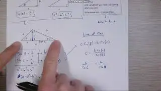 Proving law of sines and law of cosines