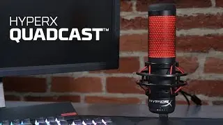 Standalone Microphone with Built-In Shock Mount – HyperX QuadCast