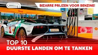 Top 10: Duurste landen om te tanken