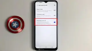 Double tap to turn off the screen on Vivo Y01 Android 11