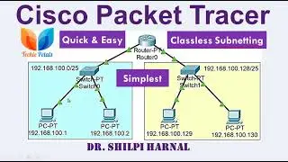 Cisco packet tracer | Subnetting | Classless Addressing | Subnets in Network | class C subnets