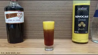 Коктейль Шот Тухлое яйцо (How to make Сocktails Shot Bad Egg) с Мятным, Шоколадным и Яичным ликерами