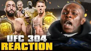 Israel Adesanya Reacts To Belal Muhammad Shocking The World At UFC 304