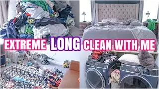 EXTREME LONG CLEAN WITH ME | EXTREME CLEANING MOTIVATION 2024 | MESSY HOUSE TRANSFORMATION