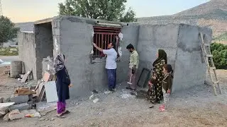 Purchasing sand and installing windows in the kitchen by a master craftsman