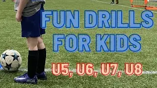 Fun Drills For Kids | U5, U6, U7, U8  | Football/Soccer Enjoyment & Improvement 2021