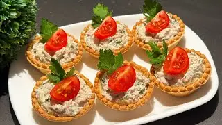 Einfaches, schnelles und sehr leckeres Party-Snack-Rezept! Thunfisch-Vorspeise.