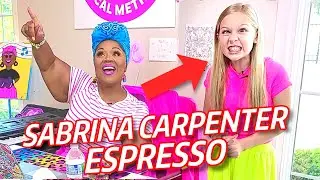 Little Girl LOSES IT on SABRINA CARPENTER ESPRESSO Run w/Vocal coach