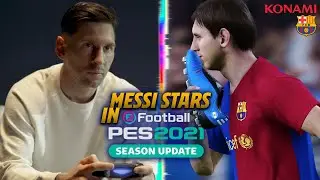 🔥 🎮 MESSI MEETS YOUNGER SELF in new PES 2021 OFFICIAL TRAILER