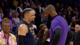 LeBron James and Dillon Brooks Talk Pregame 👀