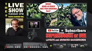 DVE or SuperSource  Layouts / Animated Backgrounds, &  Youtube Fruit your looking for?