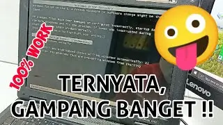 CARA MUDAH ATASI LAPTOP/ KOMPUTER TIDAK BISA MASUK WINDOWS ATAU GAGAL BOOTING