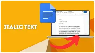 How to make italic text on Google Docs?